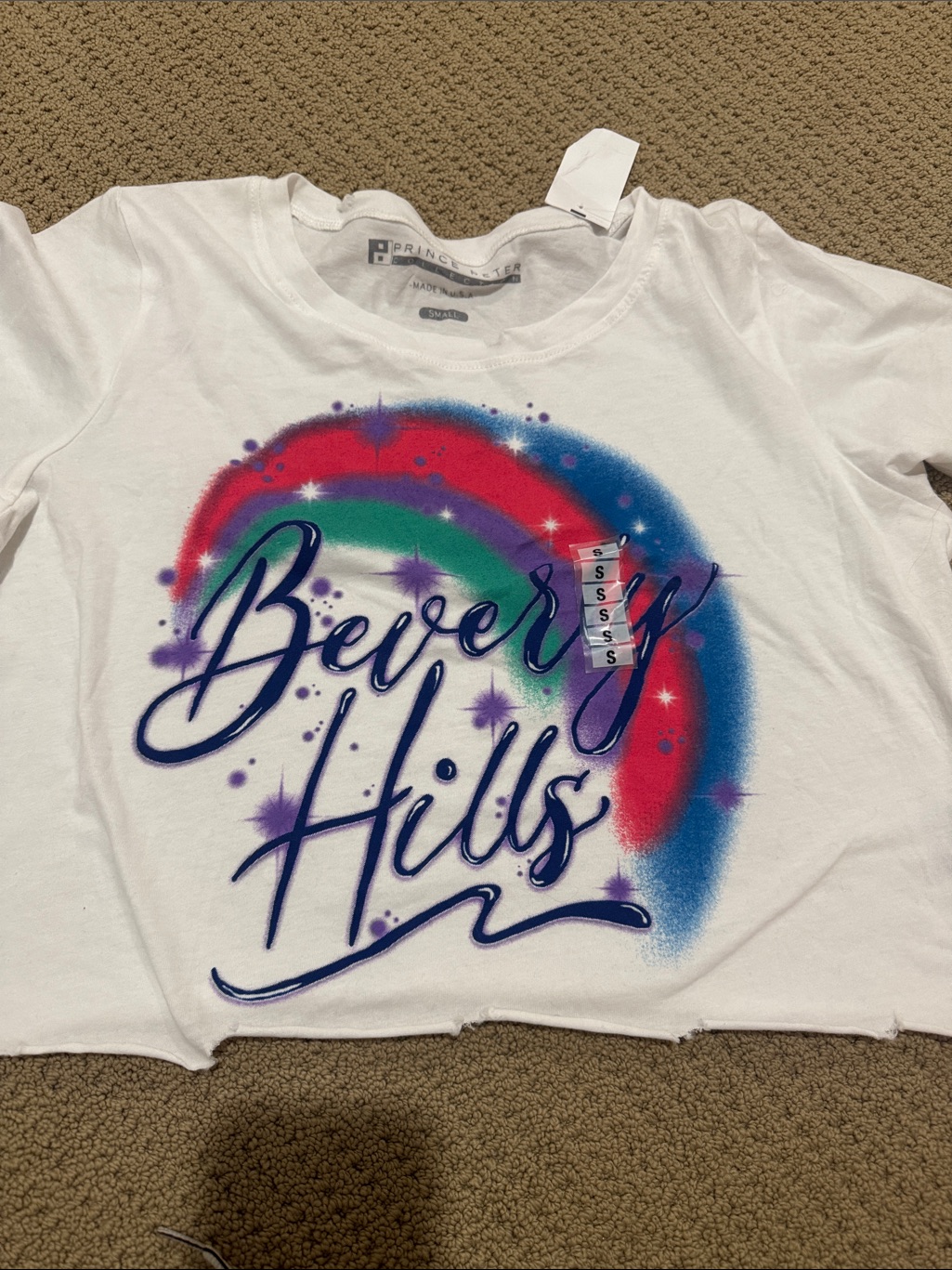 Prince Peter Collection White Beverly Hills Tshirt Brand New